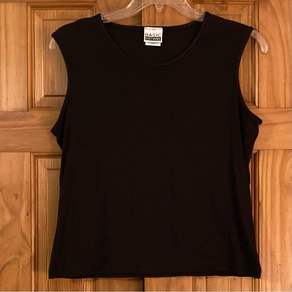 NWOT Vintage 90s Basic Editions Sleeveless Top Size L
